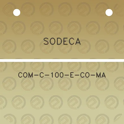 sodeca-com-c-100-e-co-ma