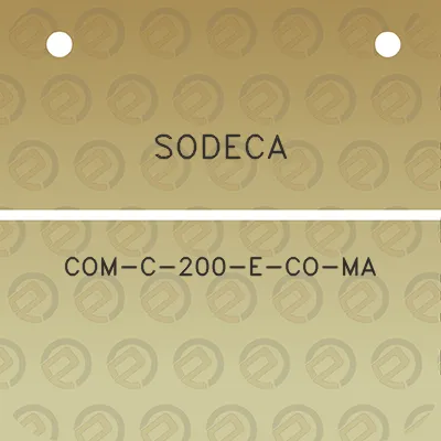 sodeca-com-c-200-e-co-ma