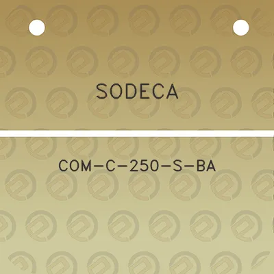 sodeca-com-c-250-s-ba