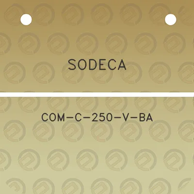 sodeca-com-c-250-v-ba