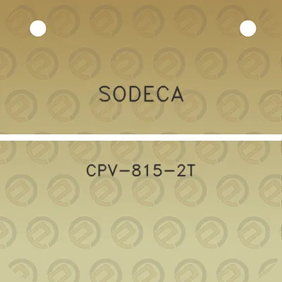 sodeca-cpv-815-2t