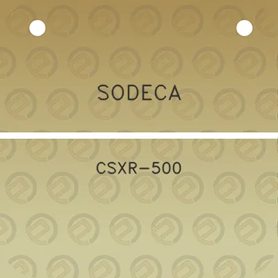 sodeca-csxr-500