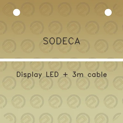 sodeca-display-led-3m-cable