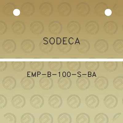 sodeca-emp-b-100-s-ba