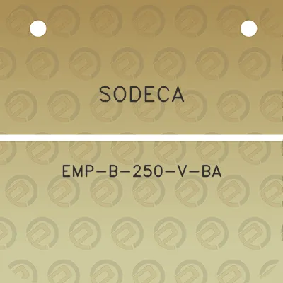 sodeca-emp-b-250-v-ba