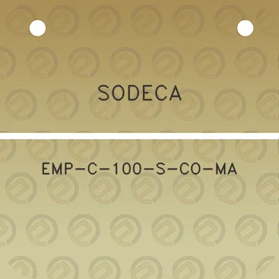 sodeca-emp-c-100-s-co-ma