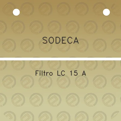 sodeca-filtro-lc-15-a