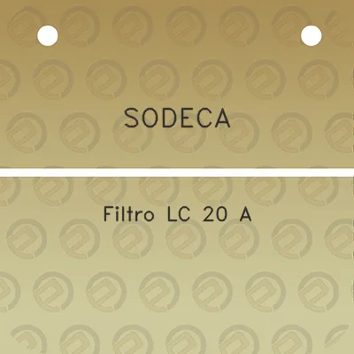 sodeca-filtro-lc-20-a