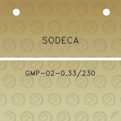 sodeca-gmp-02-033230