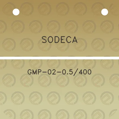 sodeca-gmp-02-05400