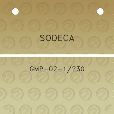 sodeca-gmp-02-1230