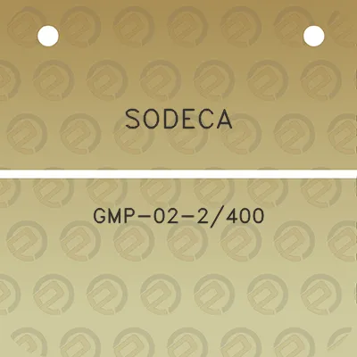 sodeca-gmp-02-2400