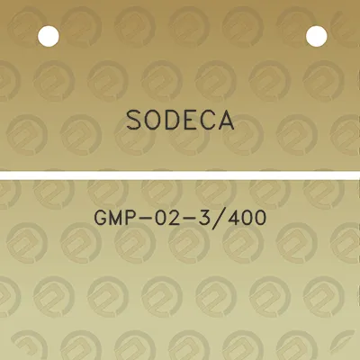 sodeca-gmp-02-3400