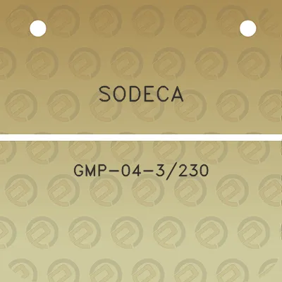 sodeca-gmp-04-3230