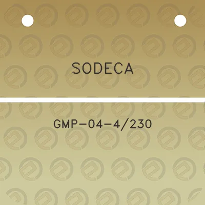 sodeca-gmp-04-4230