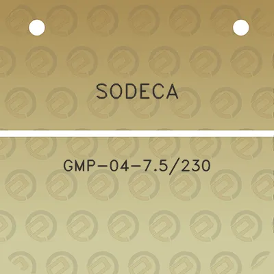 sodeca-gmp-04-75230