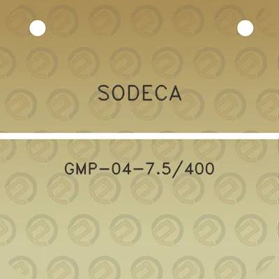 sodeca-gmp-04-75400