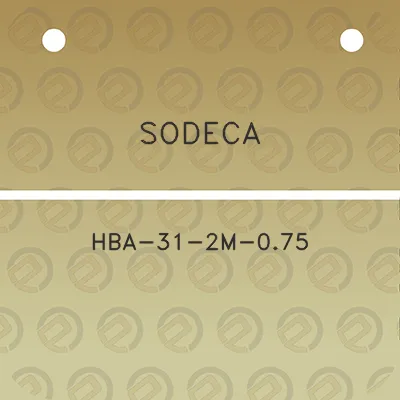 sodeca-hba-31-2m-075