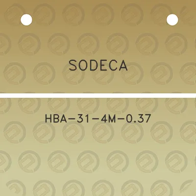 sodeca-hba-31-4m-037