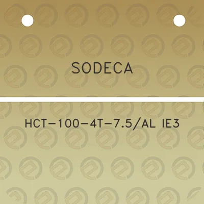 sodeca-hct-100-4t-75al-ie3