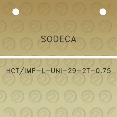 sodeca-hctimp-l-uni-29-2t-075