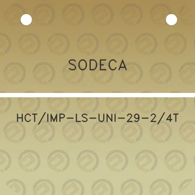 sodeca-hctimp-ls-uni-29-24t