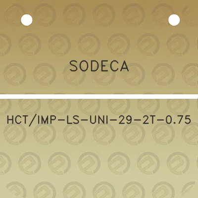 sodeca-hctimp-ls-uni-29-2t-075