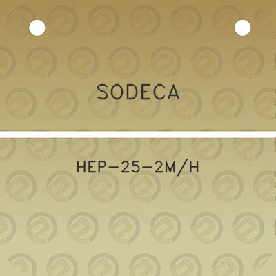 sodeca-hep-25-2mh