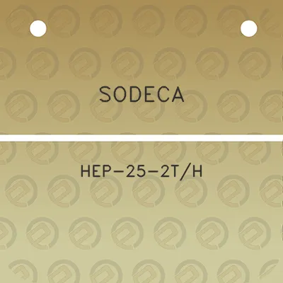 sodeca-hep-25-2th