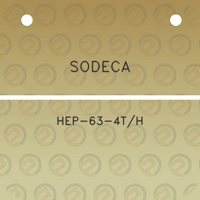 sodeca-hep-63-4th