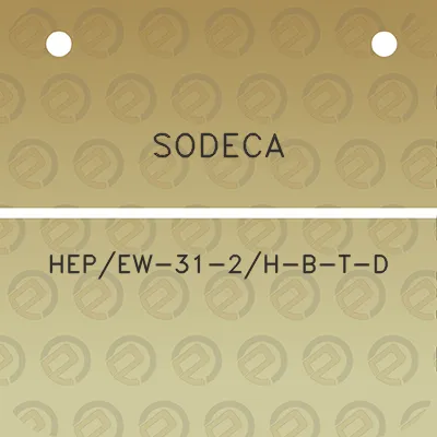 sodeca-hepew-31-2h-b-t-d