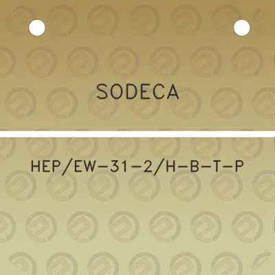 sodeca-hepew-31-2h-b-t-p