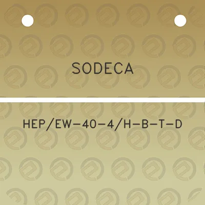 sodeca-hepew-40-4h-b-t-d