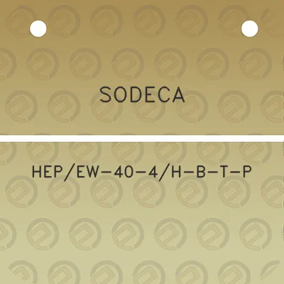 sodeca-hepew-40-4h-b-t-p