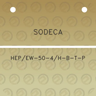 sodeca-hepew-50-4h-b-t-p