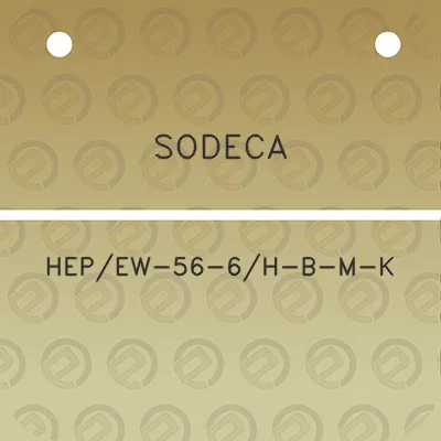 sodeca-hepew-56-6h-b-m-k