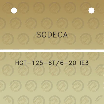 sodeca-hgt-125-6t6-20-ie3