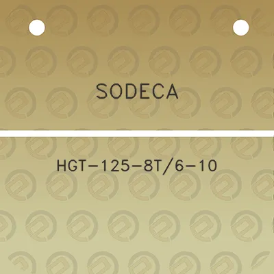 sodeca-hgt-125-8t6-10