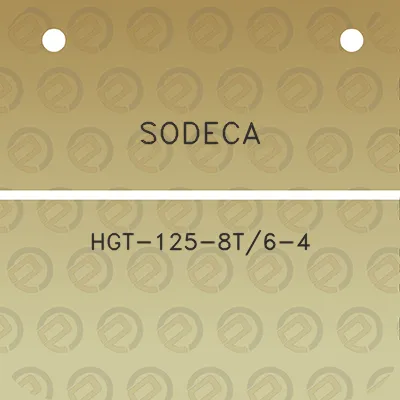 sodeca-hgt-125-8t6-4