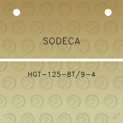 sodeca-hgt-125-8t9-4