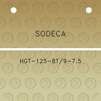 sodeca-hgt-125-8t9-75