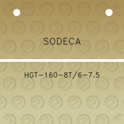 sodeca-hgt-160-8t6-75