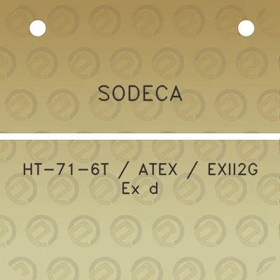 sodeca-ht-71-6t-atex-exii2g-ex-d