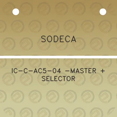 sodeca-ic-c-ac5-04-master-selector