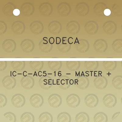 sodeca-ic-c-ac5-16-master-selector