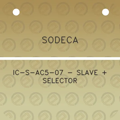 sodeca-ic-s-ac5-07-slave-selector