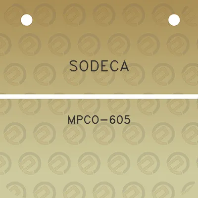 sodeca-mpco-605