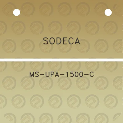 sodeca-ms-upa-1500-c