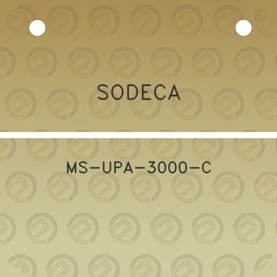 sodeca-ms-upa-3000-c