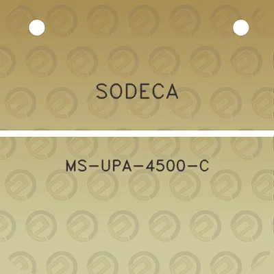 sodeca-ms-upa-4500-c